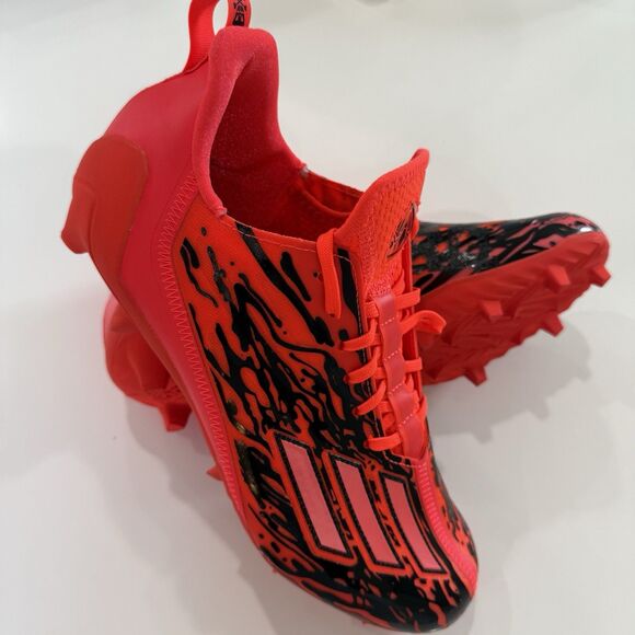 Adidas Adizero 12.0 Poison Men Size 12 Sol Red Football Cleats IG7207 NEW main image 8